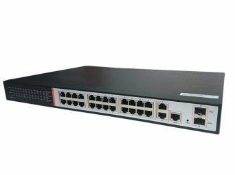 24-портовый умный PoE свитч IVUE-PS28-2F24C 24-портовый умный PoE свитч IVUE-PS28-2F24C