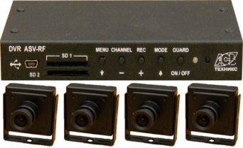 Комплект ASV-RF04D-GSM/ГЛОНАСС (4 цв. камеры) Комплект ASV-RF04D-GSM/ГЛОНАСС (4 цв. камеры)