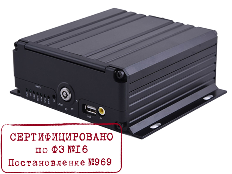 4-х канальный автомобильный AHD видеорегистратор 1080p + HDD до 2ТБ +1 SD (до 256GB)B)
