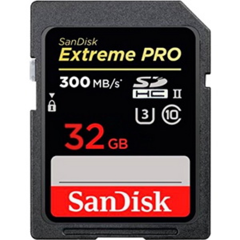 Карта памяти SDHC32GB SanDisk Class 10 Extreme Pro UHS-II 300MB/s Карта памяти SDHC32GB SanDisk Class 10 Extreme Pro UHS-II 300MB/s