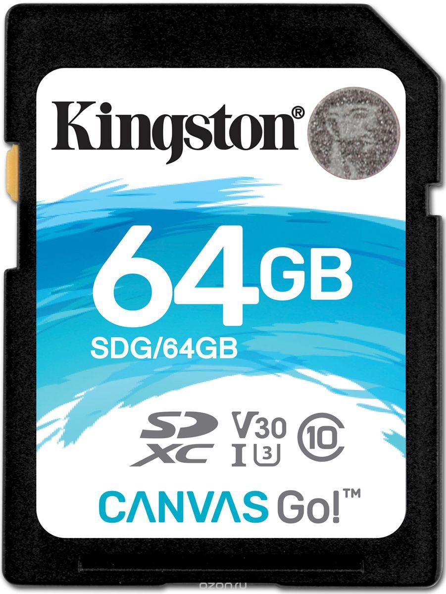 Kingston SDXC Canvas Go! UHS-I Class U3 64GB карта памяти Kingston SDXC Canvas Go! UHS-I Class U3 64GB карта памяти
