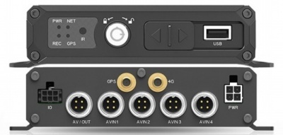 4-канальный многозадачный AHD видеорегистратор 1080P+1SD (до 256GB) c GPS