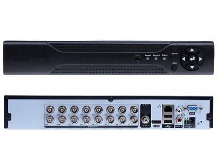 Видеорегистратор гибридный 16 каналов 5Mp HDD-2X8TB, HDMI, VGA, 2USB